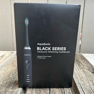 NEW AquaSonic Black Series Ultrasonic Whitening Toothbrush